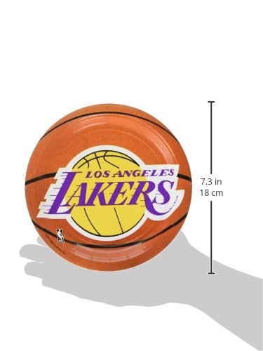 Amscan La. Lakers - Plato de postre (17,8 cm)