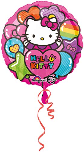 Anagram Internacional Hello Kitty Globo en Forma de Arco Iris, Multicolor