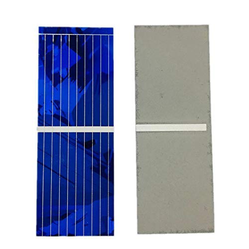 Andifany 100 Unids Cargador de BateríA Diy de la CéLula Solar Del Panel Solar 0.5V 320Ma 52x19Mm