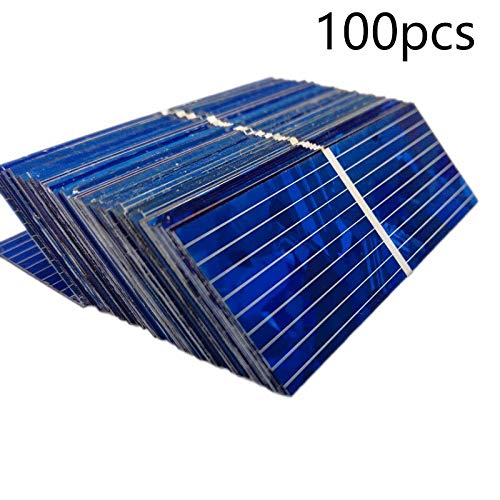 Andifany 100 Unids Cargador de BateríA Diy de la CéLula Solar Del Panel Solar 0.5V 320Ma 52x19Mm