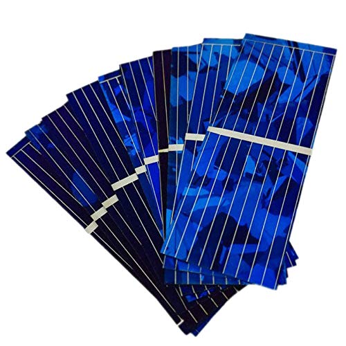 Andifany 100 Unids Cargador de BateríA Diy de la CéLula Solar Del Panel Solar 0.5V 320Ma 52x19Mm