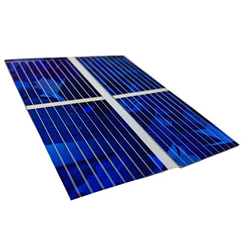 Andifany 100 Unids Cargador de BateríA Diy de la CéLula Solar Del Panel Solar 0.5V 320Ma 52x19Mm