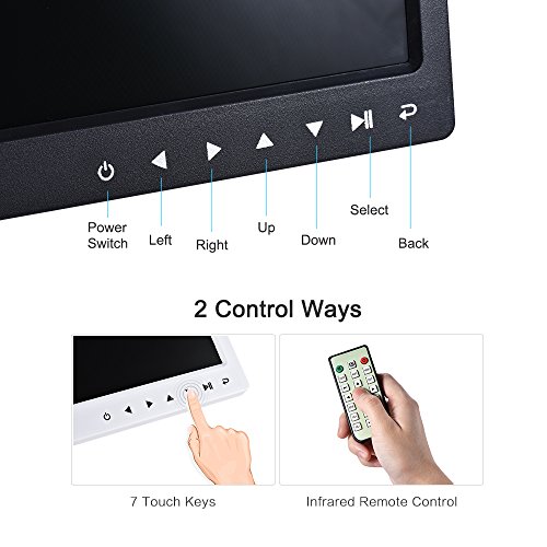 Andoer 13 "LED Digital Foto Marco de Pantalla Imagen de Visualización del Álbum 1080p Resolución de 1280 * 800 HD Control Remoto de Infrarrojos/7 Toque la Ayuda Clave de Reproducción Automática