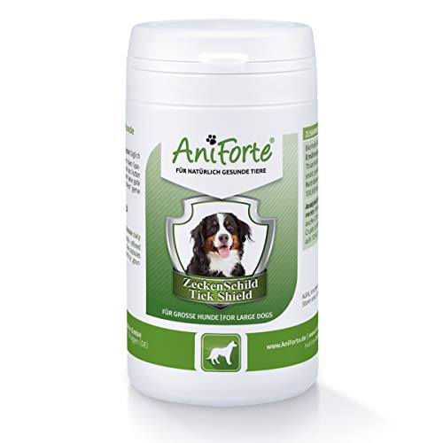 AniForte Thick Shield para Perros (35 a 50 kg) 60 cápsulas. Producto 100% natural. Complejo de Vitamina B que Actúa como Escudo Anti-Garrapatas y Parásitos.