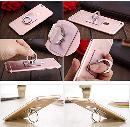 Anillo Soporte movil,4Piezas Anillo Teléfono Celular se Encuentra, Universal Smartphone Dedos Sostenedores Agarre para el iPhone X 8 7 Plus 6 6S 5 5S, Samsung Galaxy S8 S7 Edge，Anillo movil