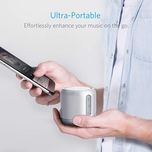 Anker Altavoz Bluetooth, Soundcore Mini, Super Altavoz portátil con 15 Horas de reproducción, Rango de 20 Metros Bluetooth, Bajos mejorados, Funciona con iPhone, iPad, Samsung, Nexus, HTC y más