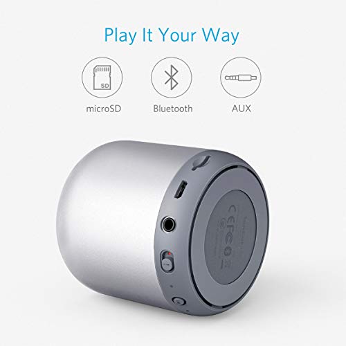 Anker Altavoz Bluetooth, Soundcore Mini, Super Altavoz portátil con 15 Horas de reproducción, Rango de 20 Metros Bluetooth, Bajos mejorados, Funciona con iPhone, iPad, Samsung, Nexus, HTC y más