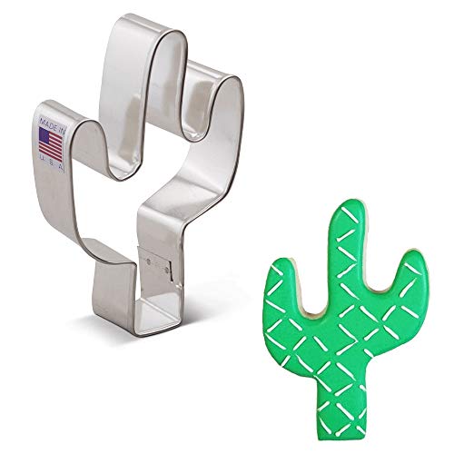 Ann Clark Cookie Cutters Cortador de galletas cactus -10 cm - Acero fabricado en EE. UU.