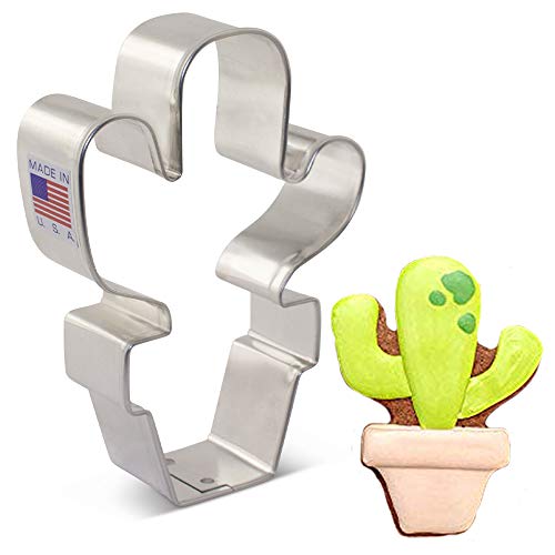 Ann Clark Cookie Cutters Cortador de galletas cactus en maceta - 10,2 cm