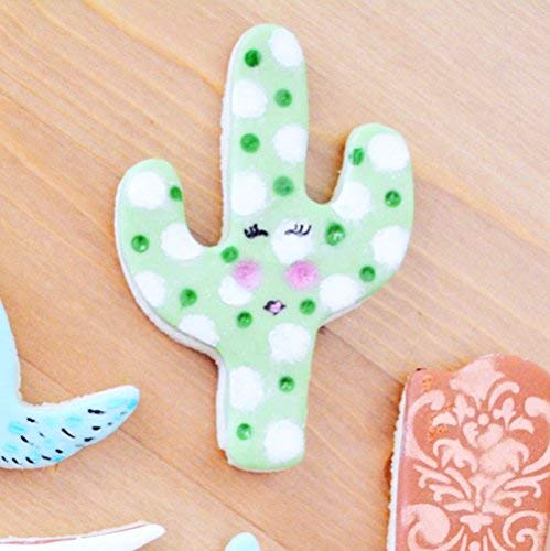 Ann Clark Cookie Cutters Juego de 2 cortadores de galletas Cinco de Mayo / herencia mexicana con libro de recetas, sombrero y cactus