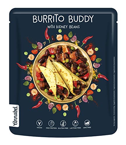 Annabel - Burrito rico - Comida vegana con sabor mexicano 100% natural - 5 paquetes de 500 g