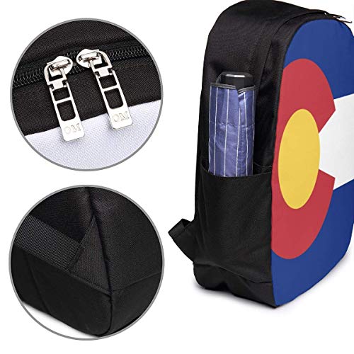 AOOEDM Bandera del Estado De Colorado Mochila USB Mochila para portátil de 17 Pulgadas Correa de Hombro Ajustable Hombres y Mujeres Viajes de Negocios Mochilas Escolares universitarias