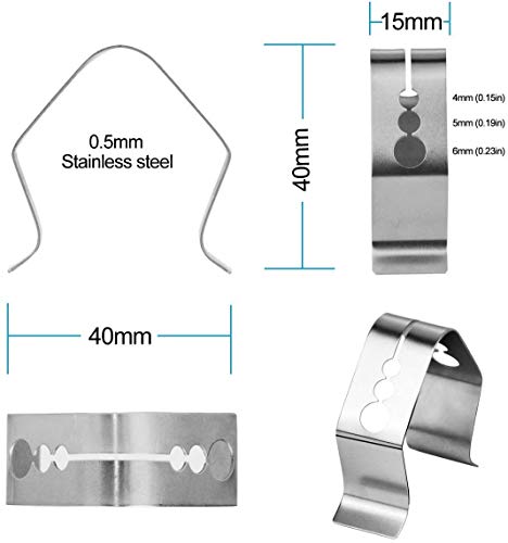 Aplusdeal 2PCS Universal Meat Termómetro Sonda Sensor Clip BBQ Grill Horno Ahumador Sonda Ambiental Soporte Accesorios para ThermoPro Habor Inkbird