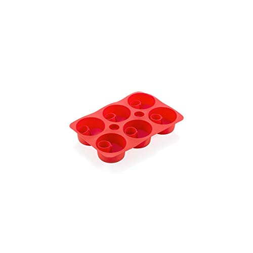 Appetitissime Tasty American Molde para Cupcakes, Silicona, Rojo, 28.5 x 5 x 20.3 cm