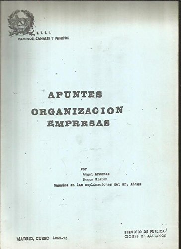 APUNTES ORGANIZACION DE EMPRESAS. CURSO 1969-70