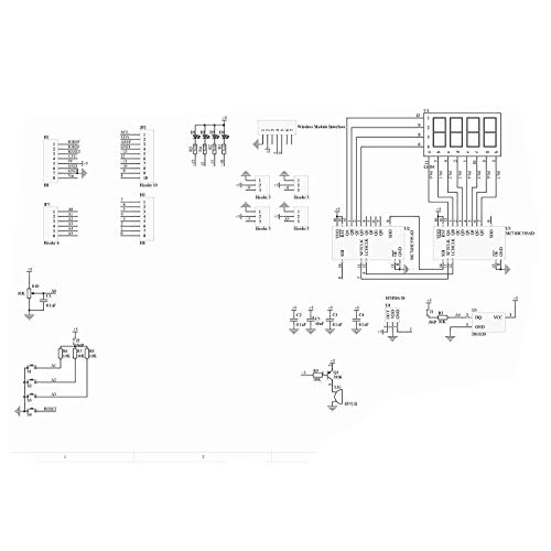 ARCELI Multi-Function Shield ProtoShield Módulo de protección Sensor de Tarjeta de expansión multifunción con Cuatro Pantallas Digitales para Arduino