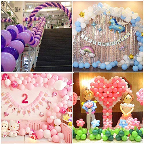 Arco para Globos, Kit de Cinta de Tira Decorativa, Tiras de Cinta de Globo con,para Globo Arch Garland Suministros de Fiesta Decoraciones (12 Rollos)