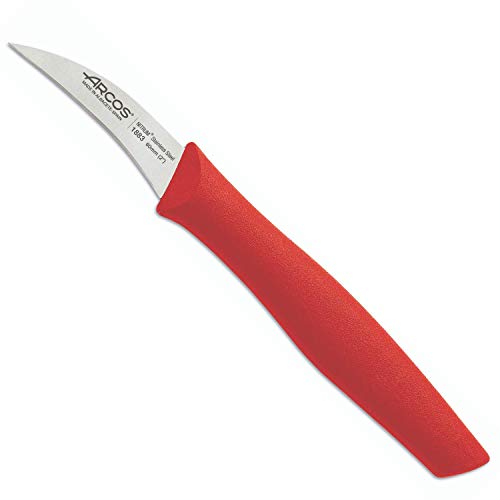 Arcos 188 Cuchillo MONDADOR Rojo 60 MM. E Serie Nova 188322, Acero Inoxidable