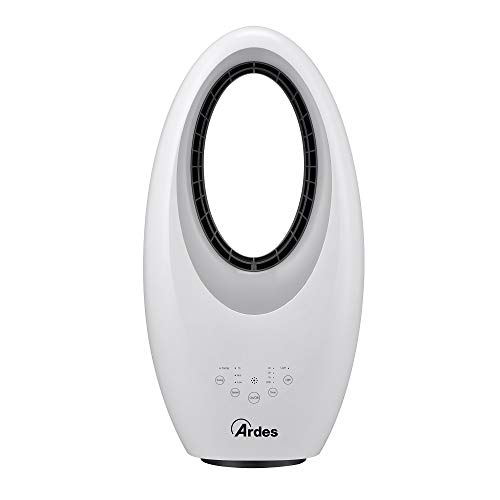 Ardes AR5BL1 - Ventilador (Ventilador sin aspas para el hogar, Blanco, Piso, Mesa, 59 dB, 2112 m³/h, Tocar)