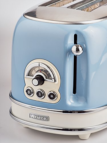 Ariete 155 TOSTADOR VINTAGE AZUL, 810 W, Metal, 2 Ranuras