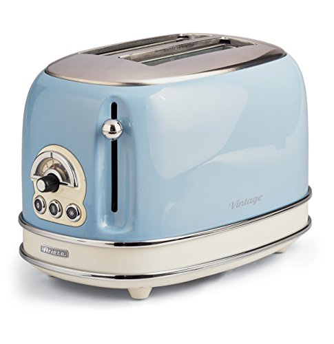 Ariete 155 TOSTADOR VINTAGE AZUL, 810 W, Metal, 2 Ranuras