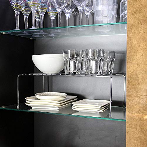 Armario Estante Estante de alambre | Estante de cocina | Estantería | Debajo del fregadero | Estante de platos y tazas | Tidy Organizer Stand | M&W