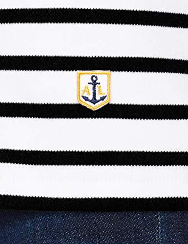 Armor Lux Marinière Guerande Héritage Femme Camiseta, Multicolore (Bi9 Blanc/Rich Navy Bi9 Blanc/Rich Navy), 38(Tallas De Fabricante: 1) para Mujer