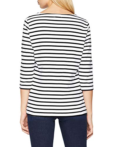 Armor Lux Marinière Guerande Héritage Femme Camiseta, Multicolore (Bi9 Blanc/Rich Navy Bi9 Blanc/Rich Navy), 38(Tallas De Fabricante: 1) para Mujer