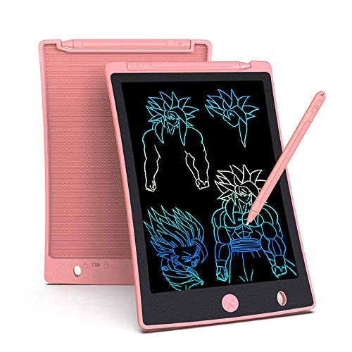 Arolun Tableta de Escritura LCD 8.5 Inch Colorida, LCD Tablero de Dibujo Gráfica Pizarra Magica de Mensaje Memo Pad Electrónico con Lápiz Regalos para Niños,Clase,Oficina,Casa,Cocina (Rosa)