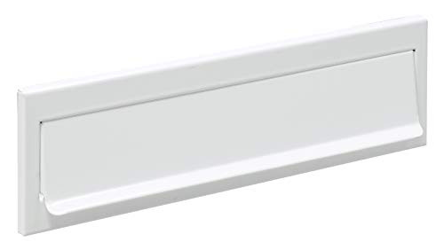 Arregui C603 Bocacartas de Acero, 248 x 73 mm, Blanco