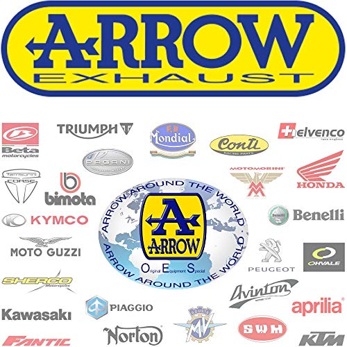 ARROW TUBO DE ESCAPE HOMOLOGADO MINI-THUNDER EN TITANIO COMPATIBLE CON DERBI SENDA 50 SM XTREME 2009 09 2010 10 2011 11 2012 12 2013 13 2014 14 2015 15 52604SU