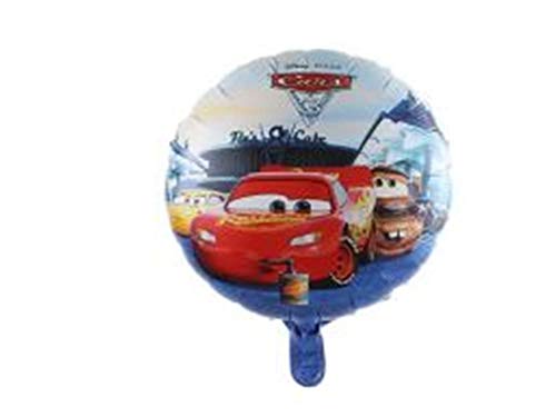 Artballoon - Globos de Cars 3 redondos de 45 cm, ideal para fiestas de cumpleaños para niños