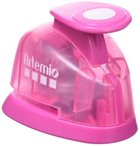 Artemio - Mini Perforador de Palanca para círculos (1 cm), Color Rosa