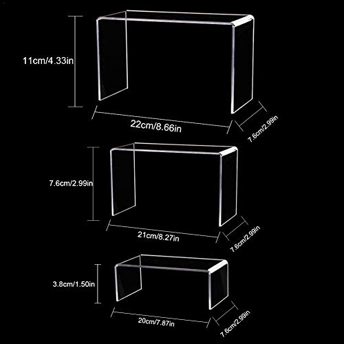 arthomer 1 Juego de Soportes de exhibición de acrílico Transparente, Accesorios de exhibición de Accesorios de exhibición de joyería