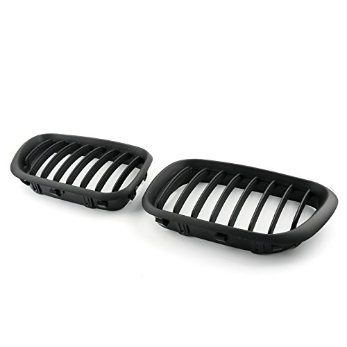 Artudatech Rejillas Frontales Coche, 1 par Rejillas de Coche Parrilla de Delantera Malla Rejilla de Repuesto Grille Grill para B-M-W X5 E53 Serie X 1998-2003