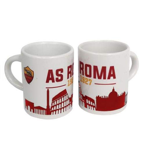 A.S. Roma - Juego de 2 tazas de cerámica, producto oficial