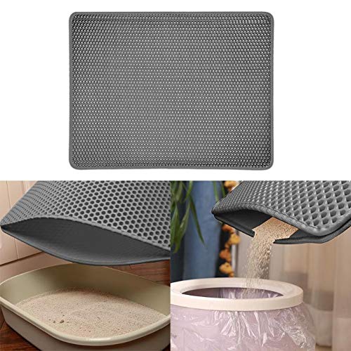 ASDFGHJKL Arena para Gatos Mat Arena para Gatos Trapper Doble Capa Impermeable De Nido De Abeja De Peso Ligero De Espuma EVA De Goma Easy Clean Y Protección Piso/Alfombra