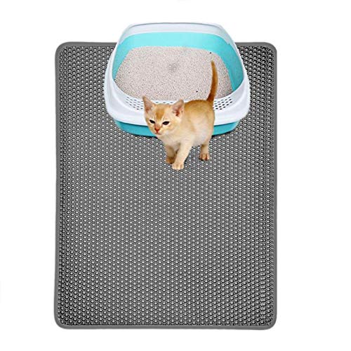 ASDFGHJKL Arena para Gatos Mat Arena para Gatos Trapper Doble Capa Impermeable De Nido De Abeja De Peso Ligero De Espuma EVA De Goma Easy Clean Y Protección Piso/Alfombra