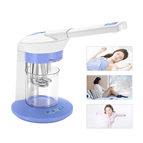 Asixx Vapor Facial, Vapor Ozono Facial Estetica, El Cabezal Rociador Giratorio de 360 °, 2 En 1 Vapor Ozono Y Vapor, para Usar En El Hogar, SPA, Salón de Belleza(EU)