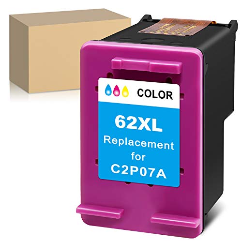 ATOPolyjet - Cartuchos de tinta remanufacturados para HP 62 XL 62XL compatibles con HP Envy 5540 5541 5542 5543 5544 5545 5546 5547 officejet 200 200c 250c 258 5741 5742 Impresora 5743 (1 tricolor)