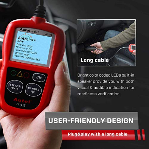 Autel Autolink AL319 - Lector de códigos de Error (OBD II/EOBD)