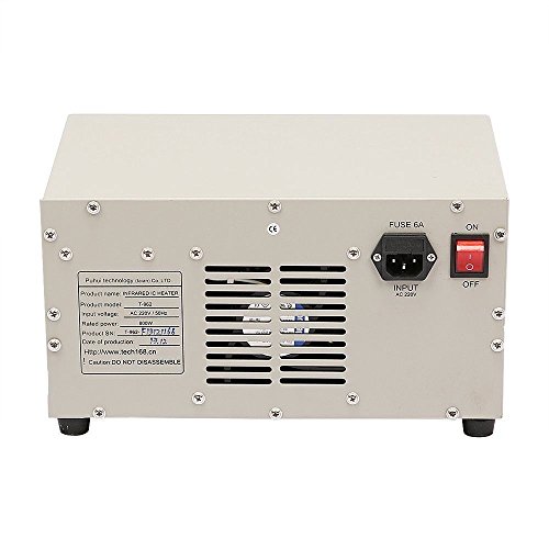 Autovictoria Reflow Infrared Heater Máquina de soldadura por Reflujo T962 Horno de Reflujo 800W 180 x 235 mm Máquina de Soldadura de Calentador Infrarrojo Automático (T962)