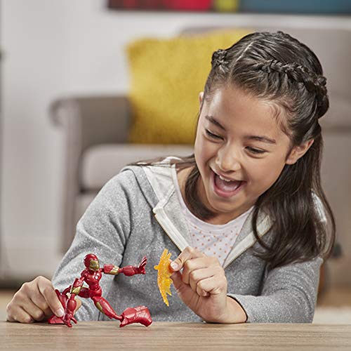 Avengers- Bend And Flex Figura Iron Man 15 cm (Hasbro E78705X0) , color/modelo surtido