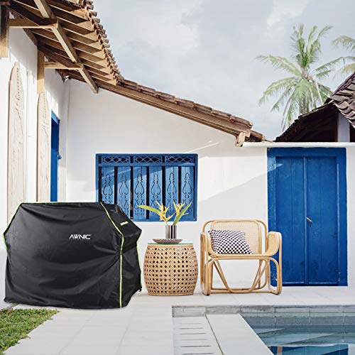 AWNIC Funda Barbacoa Exterior Impermeable Funda BBQ 420D Poliéster Resistente al Desgarro Alemania TÜV Rheinland Certificado 140 * 65 * 115cm