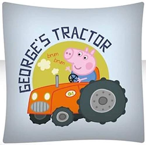 AYMAX S.P.R.L. - Juego de cama infantil de Peppa Pig – Funda nórdica George 135 x 200 cm + funda de almohada 80 x 80 cm