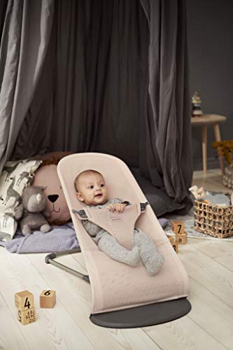 Babybjörn Bliss Hamaca ergonómica con balanceo natural para Bebés, Rosa Perla