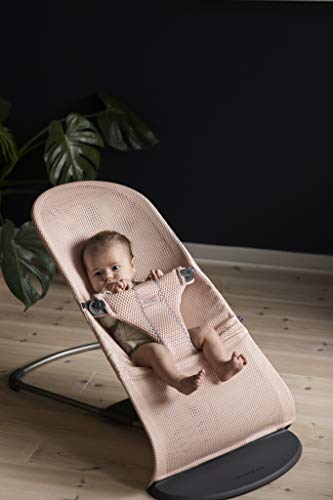 Babybjörn Bliss Hamaca ergonómica con balanceo natural para Bebés, Rosa Perla