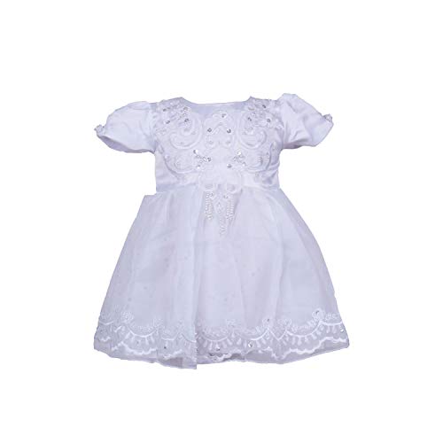 BabyPreg Vestido de Fiesta de cumpleaños para Bautizo de Bautizo para niñas (6 Meses)