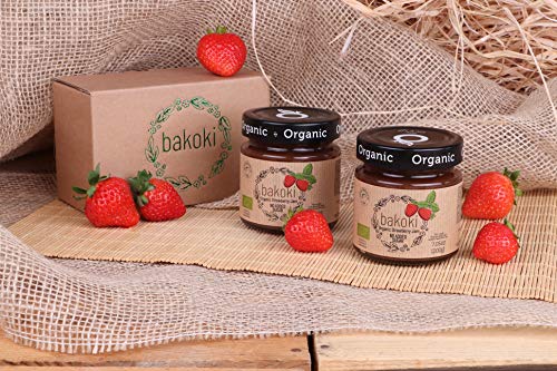 Bakoki® Mermelada Fresa orgánica sin azúcares añadidos con jugo de manzana (2 x 200g)