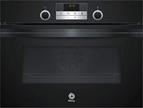 Balay Horno 3CB5351N0 MULTIFUNCION 45CM Cristal Aq, 47 litros, Negro